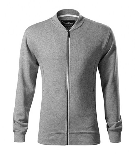 Adler_Herren_Sweater_Bomber_A453_grau