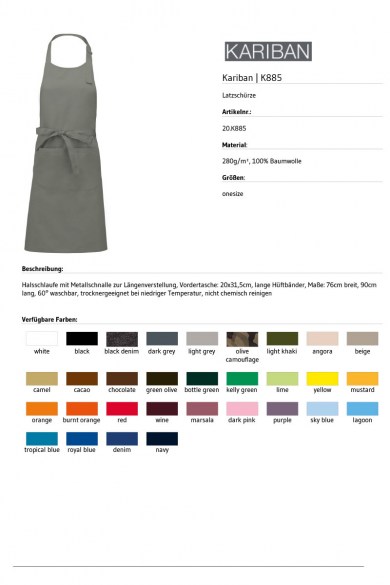 K885-Farben